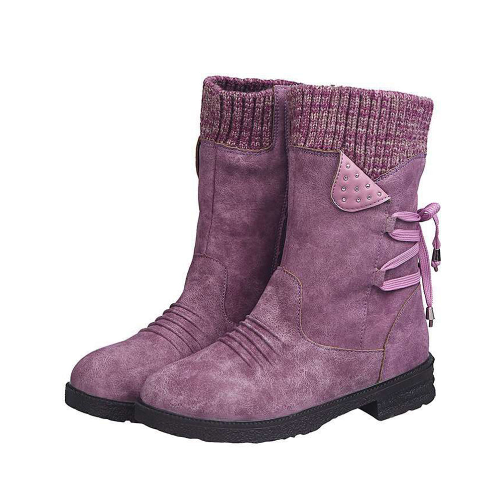 Betterthy Women's Waterproof Mid Calf Zipper Boots