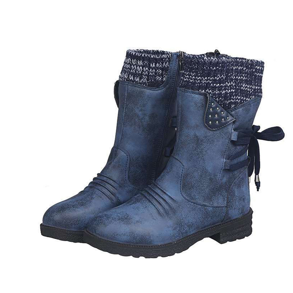 Betterthy Women's Waterproof Mid Calf Zipper Boots