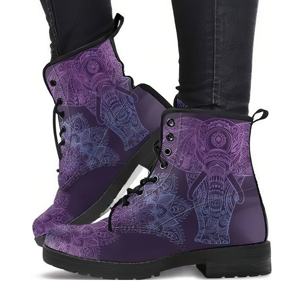 Betterthy Printing Retrol Style Skull Martin Boots for Men and Women