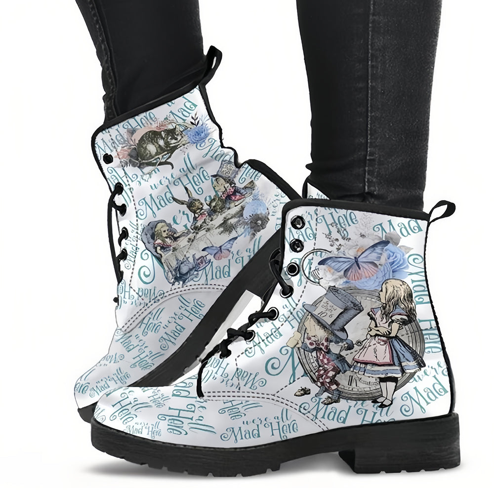 Betterthy Printing Retrol Style Skull Martin Boots for Men and Women