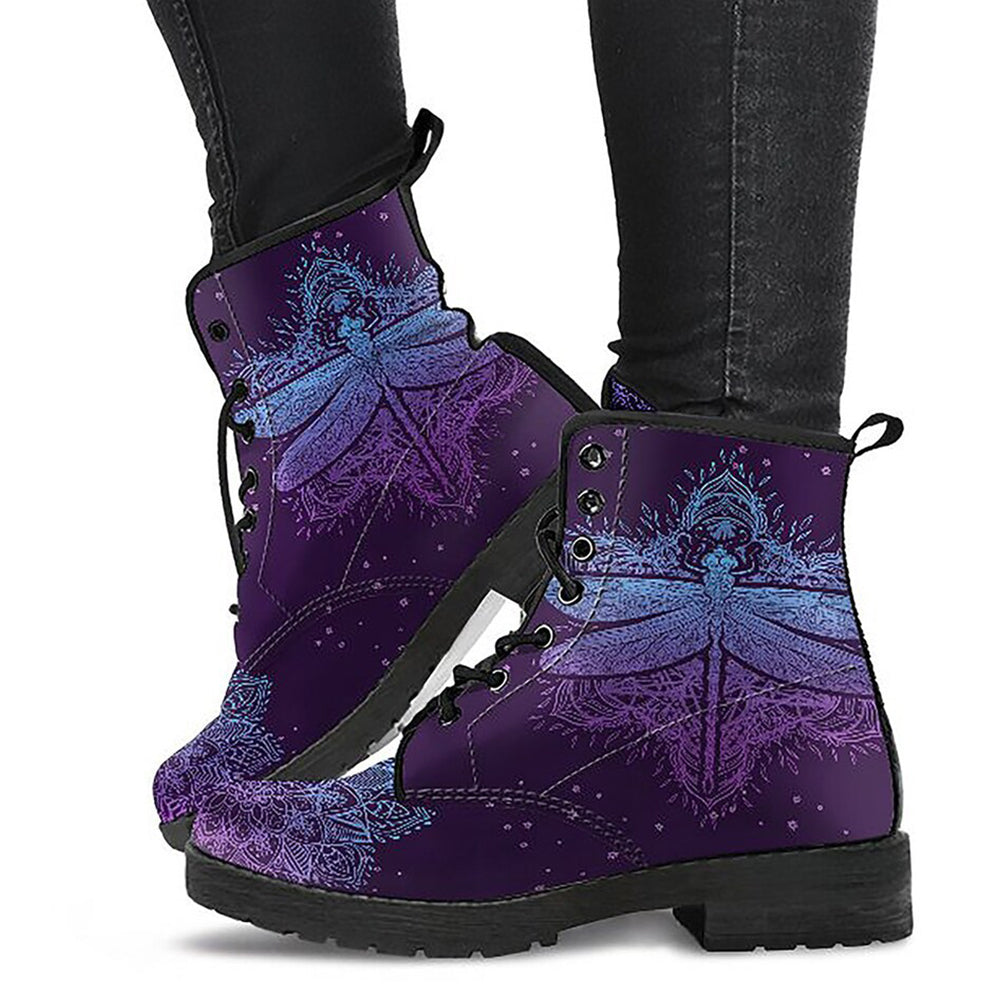 Betterthy Printing Retrol Style Skull Martin Boots for Men and Women