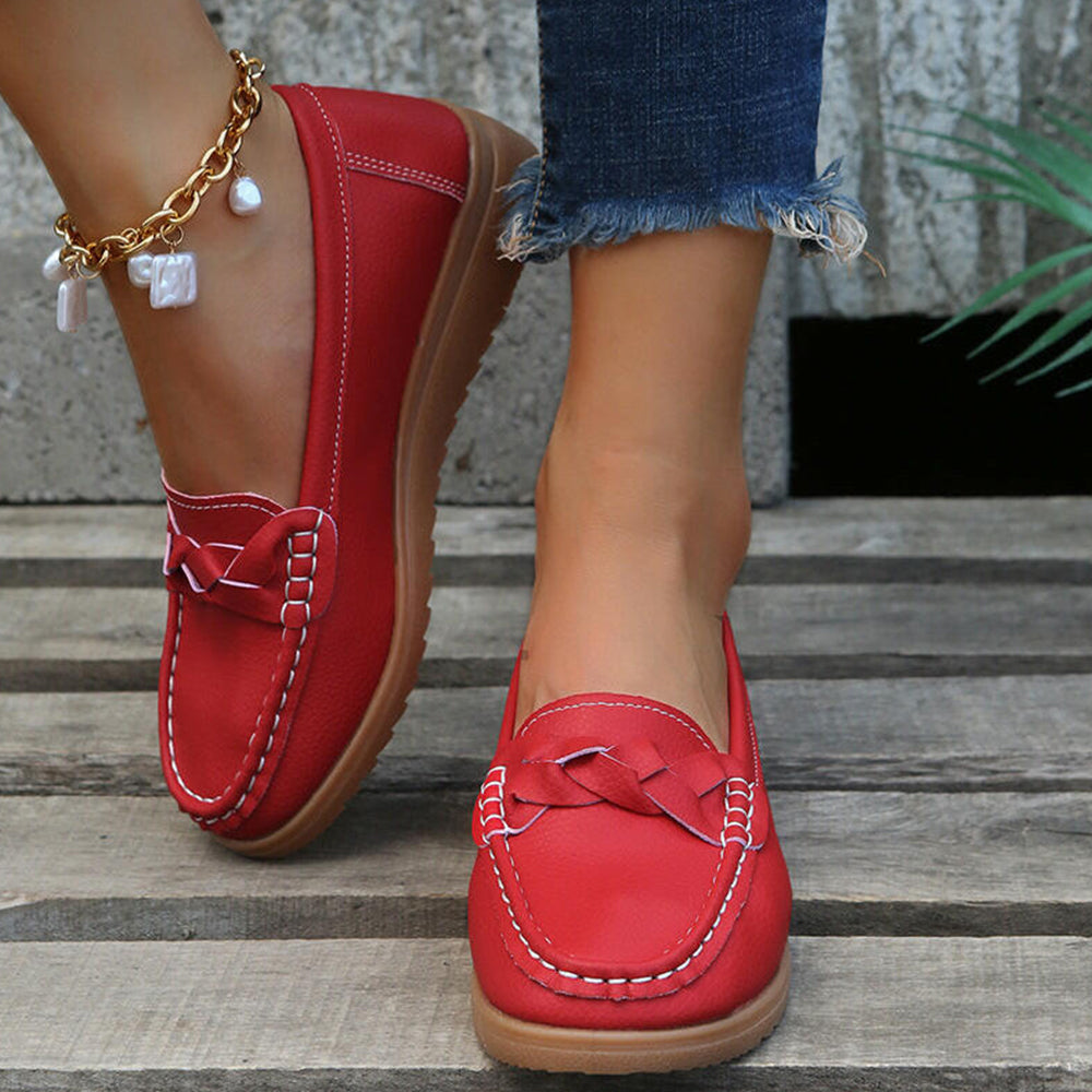 Betterthy Women Flats Shoes Weave Design Soft Shoes