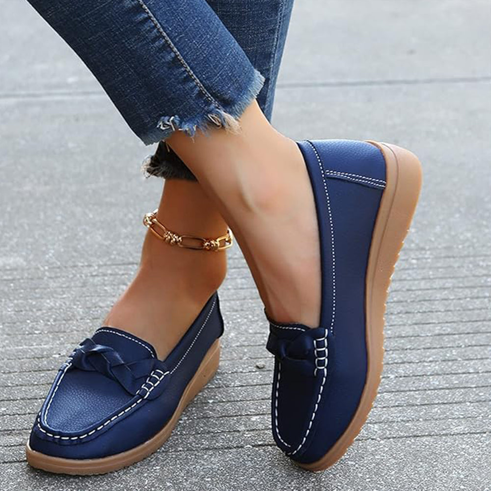 Betterthy Women Flats Shoes Weave Design Soft Shoes