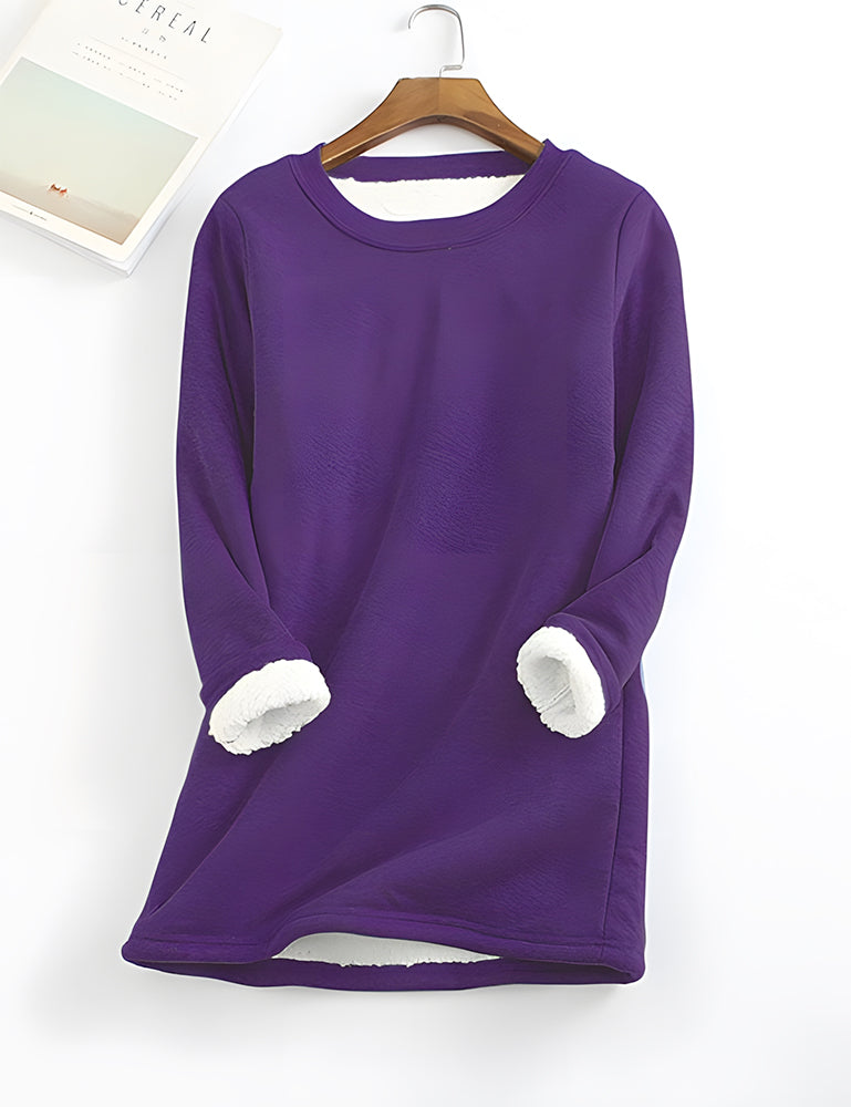 Betterthy ❄Get Ready for the Cold Season❄Women‘s NEW Casual Cotton Round Neck Solid Sweatshirt (S-5XL)🙋‍♀️