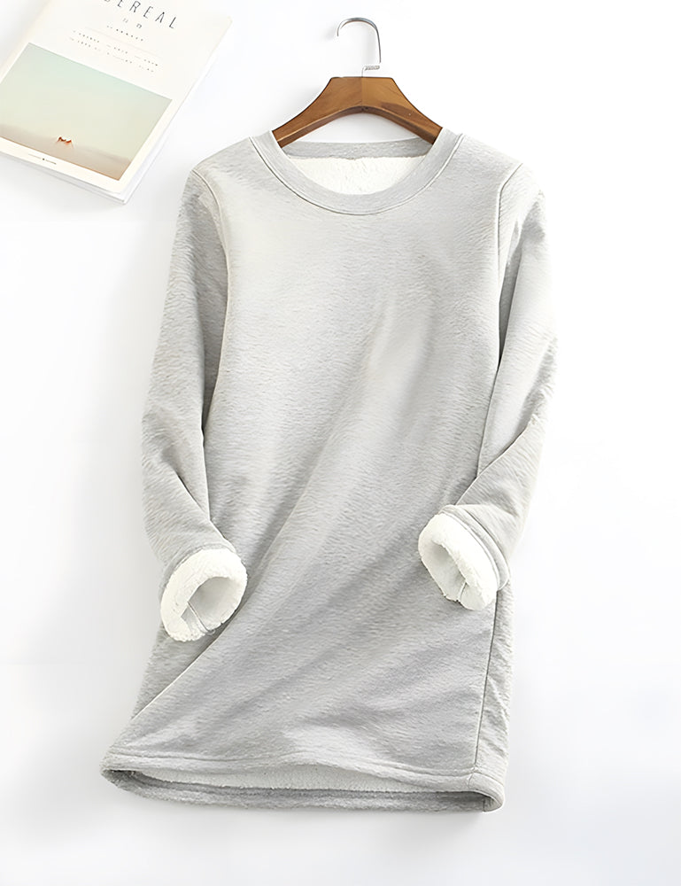 Betterthy ❄Get Ready for the Cold Season❄Women‘s NEW Casual Cotton Round Neck Solid Sweatshirt (S-5XL)🙋‍♀️