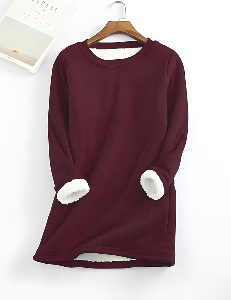 Betterthy ❄Get Ready for the Cold Season❄Women‘s NEW Casual Cotton Round Neck Solid Sweatshirt (S-5XL)🙋‍♀️
