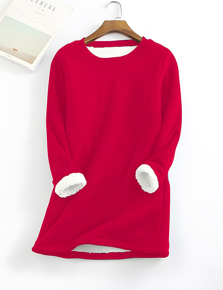 Betterthy ❄Get Ready for the Cold Season❄Women‘s NEW Casual Cotton Round Neck Solid Sweatshirt (S-5XL)🙋‍♀️