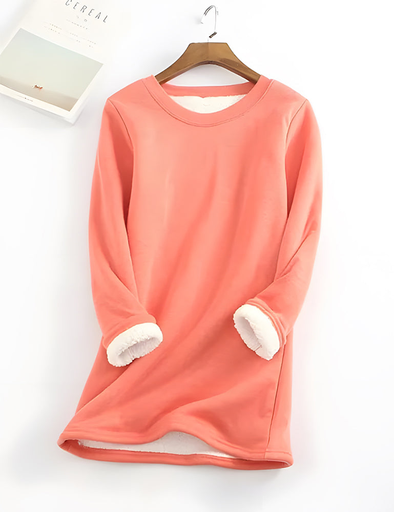 Betterthy ❄Get Ready for the Cold Season❄Women‘s NEW Casual Cotton Round Neck Solid Sweatshirt (S-5XL)🙋‍♀️