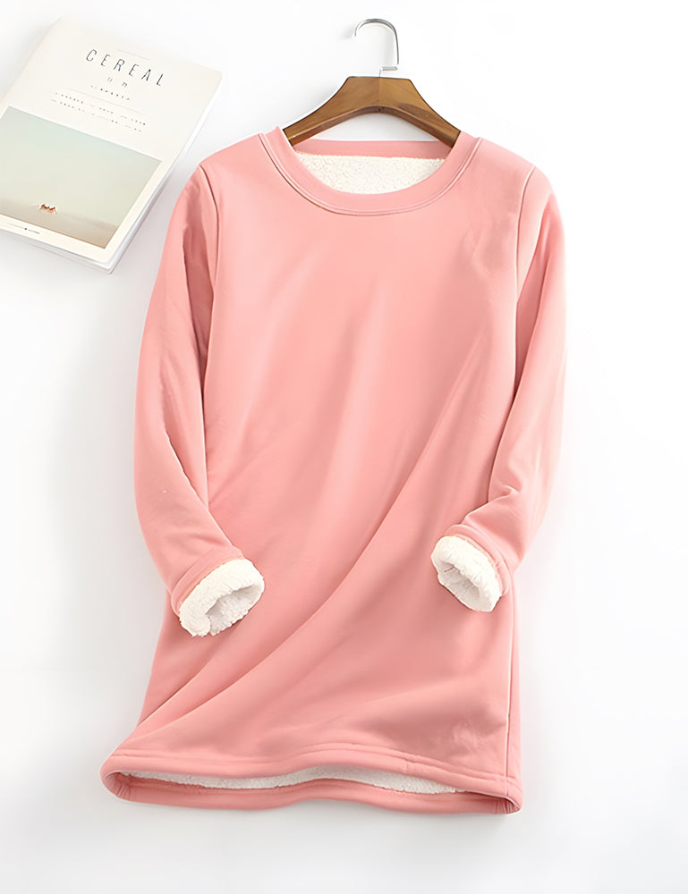 Betterthy ❄Get Ready for the Cold Season❄Women‘s NEW Casual Cotton Round Neck Solid Sweatshirt (S-5XL)🙋‍♀️