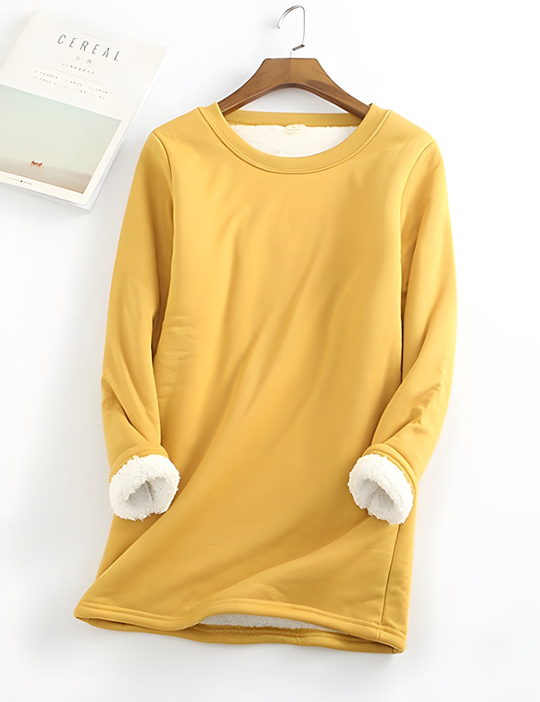 Betterthy ❄Get Ready for the Cold Season❄Women‘s NEW Casual Cotton Round Neck Solid Sweatshirt (S-5XL)🙋‍♀️